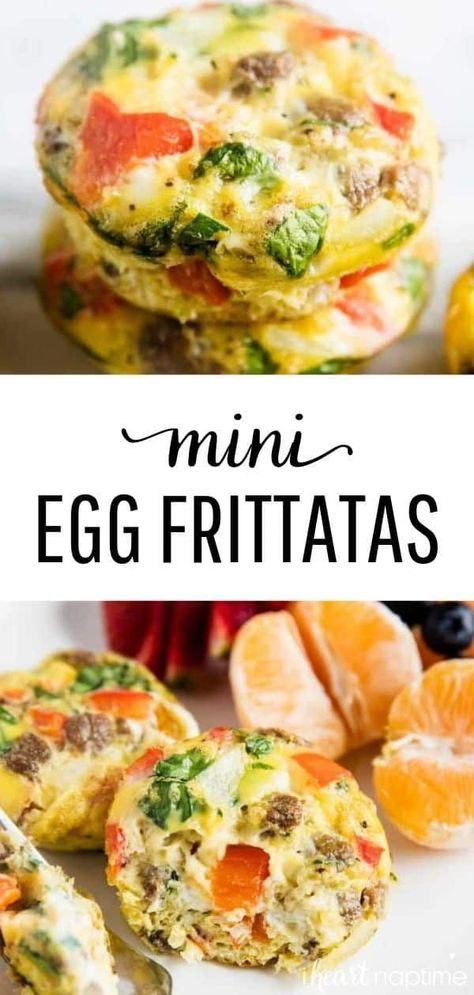 Caprese Mini Frittatas, Mini Egg Fritata Recipe, Single Serve Frittata, Mini Egg Frittata Muffin Tins, Egg Bites Veggie, Frittata Recipes Breakfast Muffins, Muffin Frittata Recipes, Muffin Tin Frittata Recipes, Fritata Recipe Muffin Tin