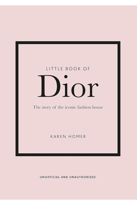 Little Book of Dior: The Story of the iconic fashion house (Little Books of Fashion) Dior Book Cover Printable, Dior Book Aesthetic, Ysl Catwalk Book, Little Book Of Dior, Chanel Catwalk Book, Books Fashion, Iconic Fashion, Fashion House, The Story