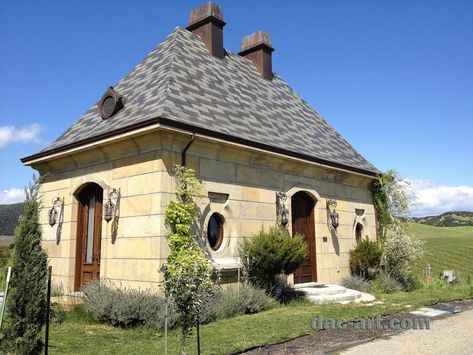 DAC Art homes Small Cinder Block House, Stucco Small Homes, Cement Block House, Stucco Over Cinder Block, Stucco Tiny House, Miniature Adobe Houses, Concrete Block House, Masonry Blocks, Cottage Exteriors