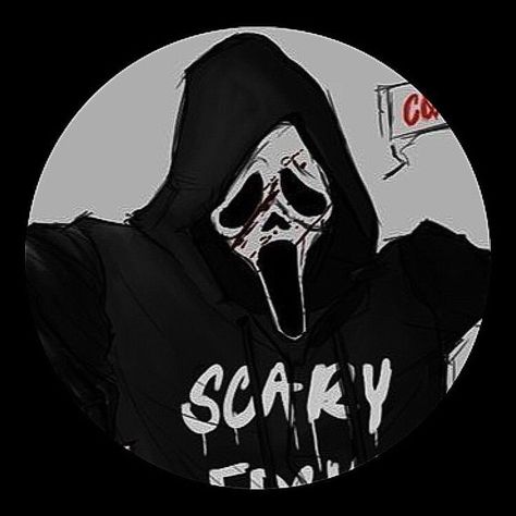 Ghostface Icons, Pfp Scary, Icons Emo, Halloween Profile, Characters Halloween, Scary Movie Characters, Emo Pfp, Scary Movie, Anime Monochrome