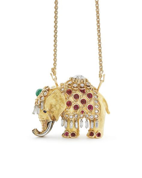 RARE RENÉ BOIVIN 'ELEPHANT' MULTI-GEM NECKLACE Flawless Diamond Ring, Kashmir Sapphire, Four Season Hotel, Color Stones Jewelry, Magnificent Jewels, Flawless Diamond, Modern Jewellery, Gold Rings Jewelry, Gem Necklace