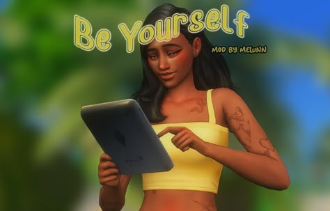 Be Yourself Mod | melunn on Patreon Sims 4 Cas Background, Sims 4 Challenges, Sims 4 Traits, Sims 4 Cas Mods, The Sims 4 Skin, Free Sims 4, Sims 4 Game Mods, Sims 4 Expansions, Tumblr Sims 4