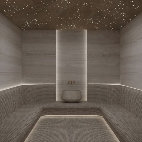 Steam Room Interior Design, Steam Rooms In House, Steam Room Design, Home Spa Design, Turkish Sauna, Sauna Luxury, Hammam Bathroom, Hammam Spa, Spa Luxe