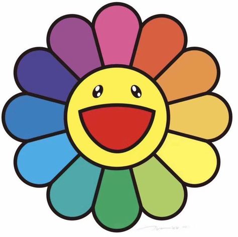 Murakami Flower, Art Cart, Hippie Painting, Art Matters, Cartoon Flowers, Takashi Murakami, Arte Inspo, Retro Wallpaper, Indie Kids