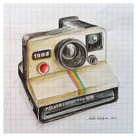 #drawing Paris Drawing, Camera Drawing, Camera Art, Old Camera, Amazing Drawings, Sketchbook Inspiration, A Drawing, Pencil Drawing, Drawing Inspiration