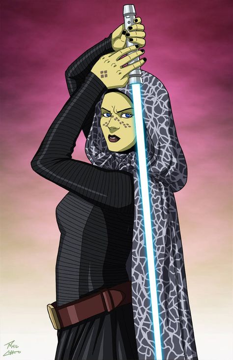 Barris Offee, Barriss Offee, Phil Cho, Jedi Art, Star Wars Species, Star Wars Canon, Star Wars Characters Pictures, Jedi Order, Star Wars Drawings