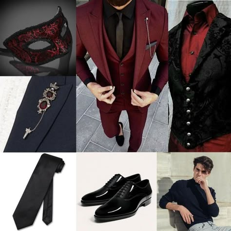 Masquerade Male Outfit, Masquerade Ball Men Outfit, Men’s Masquerade Outfit, Masquerade Men Outfit, Mascarade Party Outfit Men, Masquerade Ball Outfits For Men, Mens Masquerade Party Outfit, Mascarade Ball Aesthetic, Masquerade Outfit Ideas Men