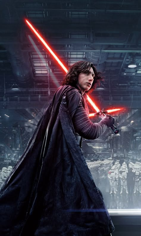 Jedi Wallpaper, Kylo Ren Wallpaper, Kylo Ren Star Wars, Star Wars Dark Side, Ren Star Wars, Kylo Rey, Adam Driver Kylo Ren, Kylo Ren And Rey, Knights Of Ren