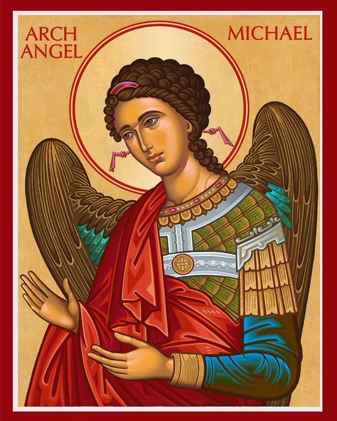 A new icon of Saint Michael the Archangel to be available at Monastery Icons in the coming months. Angel Icons, Zombie Pics, Monastery Icons, Angel Michael, Cute Puppies Images, Saint Gabriel, Greek Orthodox Church, Archangel Gabriel, Christian Artwork