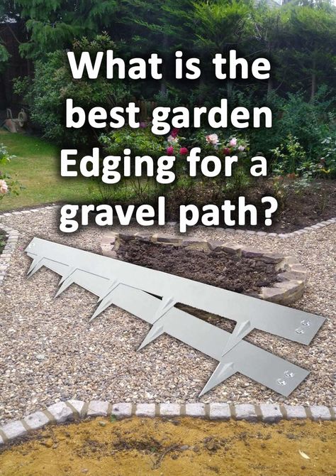 Gravel is an effective and affordable way to build garden paths quickly. However, loose gravels do require robust edging materials to retain the aggregate. Consequently I have listed and summarised 6 of the best edging materials for garden paths. Small Side Garden Ideas Walkways, Gravel And Grass Landscaping, Pathway With Rocks, Stone Gravel Pathway, Gravel Driveway Landscaping Edging, Pea Gravel Garden Edging, Walkway Edging Ideas Pathways, Gravel Garden Edging, Gravel On Side Of House