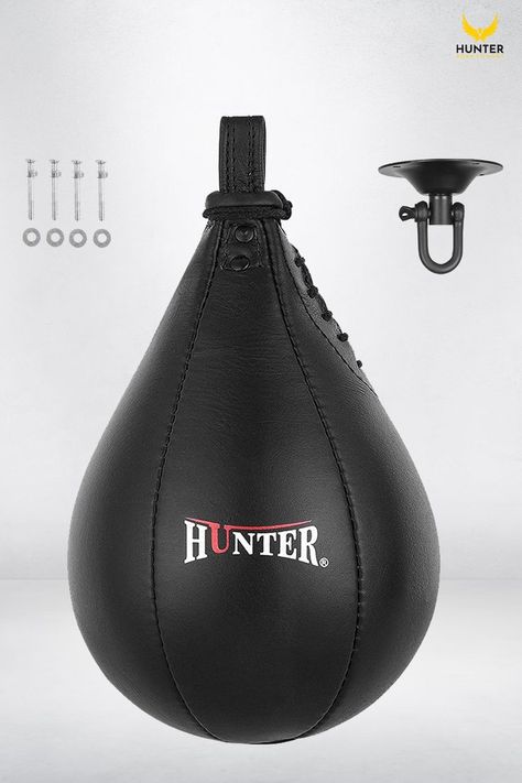 Hunter Lightweight Speed Ball Lightweight design means lightning fast rebounds, Guaranteed quality. Speed Bag, Boxing Bag, Speed Ball, Boxing Bags, Gym Accessories, Boxing, Leather Bag, Sports, Leather