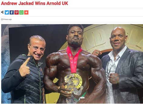 Andrew Jacked Wins Arnold UK Read more here👇 👉https://www.ironmagazine.com/2022/andrew-jacked-wins-arnold-uk/ #ironmag #ironmagazine #fitnessnews #fitnessgossip #AndrewJacked Andrew Jacked, Game Face, Teachable Moments, Mr Olympia, Bodybuilding Fitness, Fitness Blog, Bodybuilding Workouts, Fitness Motivation Quotes, The Martian