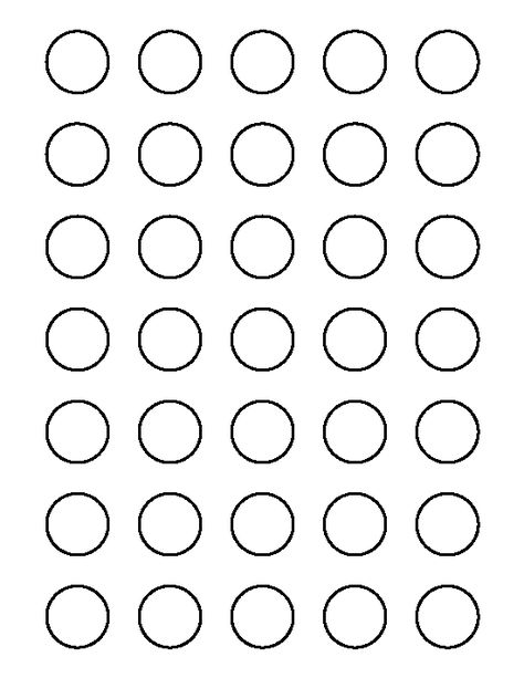 1 inch circle pattern. Use the printable outline for crafts, creating stencils, scrapbooking, and more. Free PDF template to download and print at http://patternuniverse.com/download/1-inch-circle-pattern/ Macaroon Template, Royal Icing Templates, Macaron Template, Printable Circles, Printable Shapes, Shape Templates, Circle Template, Circle Labels, Round Labels