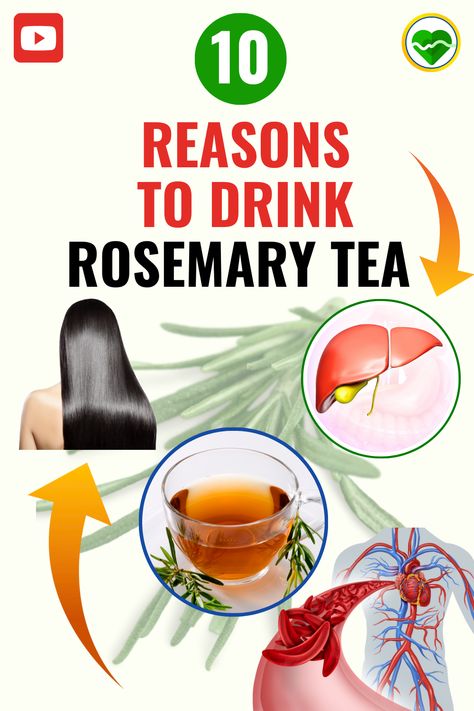 Click to watch our video and explore the wonders of this aromatic herb!🍃 Unlock the remarkable benefits of rosemary tea! From improved digestion to enhanced memory, this herbal brew offers a treasure trove of health perks. Learn why you should make rosemary tea a part of your daily routine and how to brew the perfect cup. 🍃💡 #RosemaryTea #HerbalTea #HealthyDrinks #HealthBenefits #Detox #WellnessTips #NaturalRemedies #TeaLovers #HealthyLiving #Nutrition Benefits Of Rosemary Tea, Rosemary Tea Benefits, Clove Tea, Rosemary Tea, Lavender Tea, Healthy Teas, Tea Benefits, Aromatic Herbs, Herbal Tea