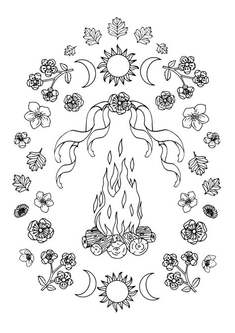 Excited to share this item from my #etsy shop: Beltane Colouring Page, May Day Pagan Art, Altar decoration, Pagan Wall Decor, Wiccan artwork Beltane Tattoo, Beltane Coloring Pages, Pagan Art Drawings, Beltane Decorations, Wiccan Artwork, Beltane Art, Beltane Altar, Art Altar, Wiccan Magic