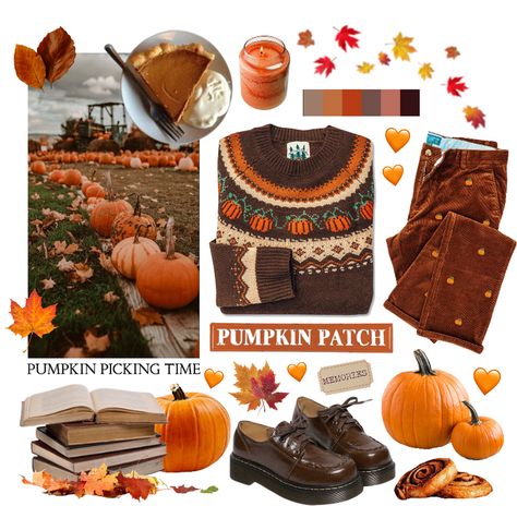 Pumpkin Spice Outfit, Fallcore Outfits, Preppy Thanksgiving, Pumpkin Picking Outfit, Apple Picking Outfit, Pumpkin Patch Photoshoot, Autumn Spirit, Pick Outfits, Pumpkin Outfit