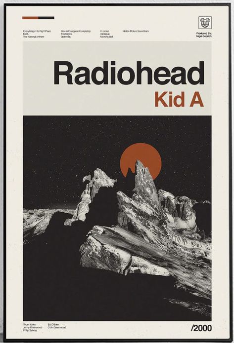 Radio Head Poster Vintage, Radiohead Tour Poster, Radiohead Aesthetic Poster, Radiohead Poster Prints, Radiohead Poster Vintage, Radiohead Print, Posters Radiohead, New Order Poster, Radiohead Drawing