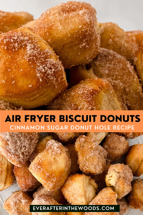 biscuit donuts Pilsbury Biscuit Doughnut, Air Fryer Cinnamon Roll Donut Recipes, Air Fryer Doughnut Recipes Biscuit, Air Fried Donuts With Biscuits, Air Fry Biscuit Doughnut, Airfryer Biscuit Donut, Airfryer Donut Holes, Pillsbury Biscuit Donuts Air Fryer, Air Fryer Donut Holes Biscuits