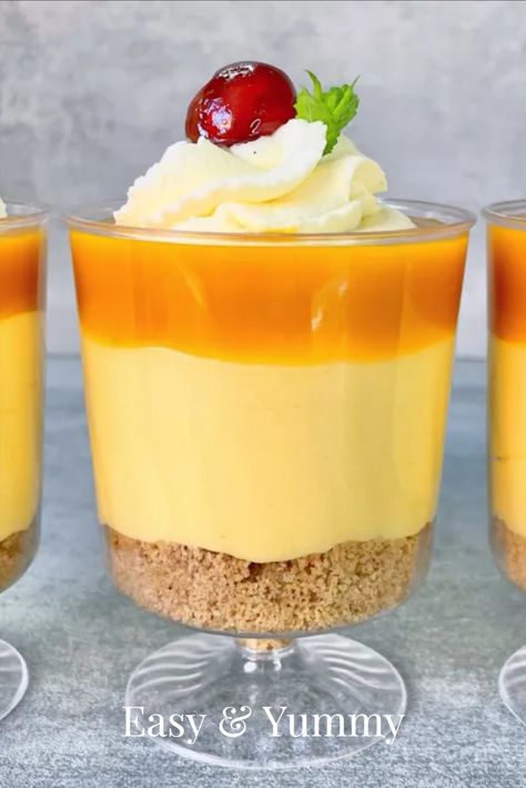 mango dessert cups Mango Dessert Cups, Mini Trifle, Baby 2024, Dessert Shooters, Mango Dessert, Mini Dessert, Bake Dessert, Dessert Cups, Cute Desserts