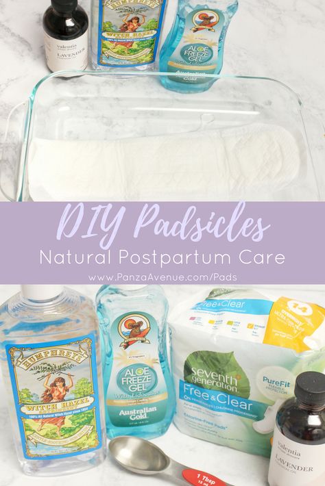 How to Make Postpartum Padsicles Diy Padsicles, Padsicles Postpartum, After Birth Care, Diy Postpartum, Postpartum Recovery Kit, Postnatal Care, Postpartum Care Kit, Postpartum Healing, Body After Baby