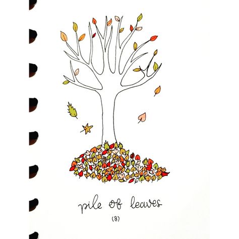 Day 8: pile of leaves 🍃🍂🍁 . . #oodlesofdoodleschallengesept #septemberchallenge #september #createsomethingtoday #autumn #fall #leaves #drawing Pile Of Leaves Drawing, Fall Leaves Drawing, Pile Of Leaves, Leaves Drawing, September Challenge, Fall Drawings, Leaf Drawing, Sketch Ideas, Bullet Journal Doodles