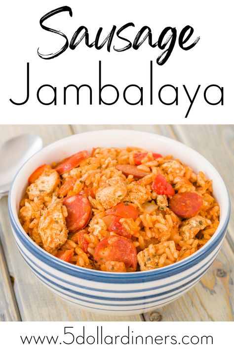 Popeyes Jambalaya Recipe, Cajun Rice Recipes, Popeyes Cajun Rice, Zatarains Jambalaya, Jambalaya Recipes, Cajun Jambalaya, Chicken And Sausage Jambalaya, Sausage Jambalaya, Popeyes Chicken