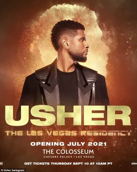 Usher 'DID tip Las Vegas stripper with real money'... after he was blasted for leaving fake bills | Daily Mail Online Tip Money, Vegas Residency, Caesars Palace, Best Website, 25th Anniversary, My Way, Palace, Las Vegas, Dates