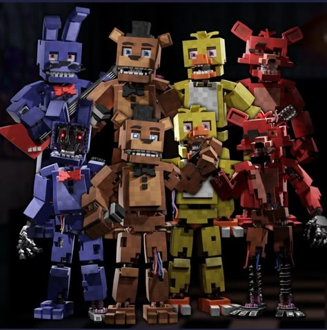 Fazbear And Friends, Minecraft Fnaf, Fnaf Minecraft, Fnaf Coloring Pages, Iron Golem, Minecraft Wallpaper, Animatronic Fnaf, Five Night At Freddy, Ancient Animals