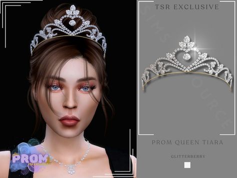 Sims 4 Princess Crown, Sims 4 Cc Tiara, Sims 4 Tiara Cc, Sims 4 Cc Wedding Hair, Sims 4 Cc Crown, Sims 4 Princess Cc, Queen Gown, Queen Tiara, Sims 4 Tsr