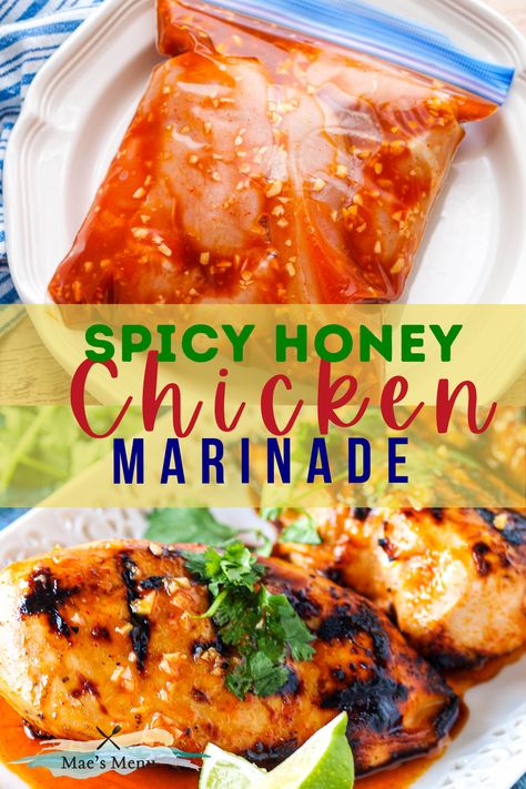 Spicy Asian Chicken Marinade, Sweet And Spicy Chicken Marinade, Hot Honey Marinade, Spicy Chicken Marinade Recipes, Hot Honey Chicken Marinade, Spicy Marinade For Chicken, Spicy Chicken Marinade, Honey Marinade For Chicken, Orange Chicken Marinade