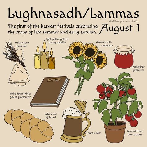 Christina on Instagram: “Lughnasadh / Lammas is coming up on Sunday and here are some ways you can celebrate 🍂🌾🌻🌽🥖” Lammas Lughnasadh Simmer Pot, How To Celebrate Lughnasadh, Lammas Crafts For Kids, Lammas Traditions, Lughnasadh Traditions, Lughnasadh Celebration, Lammas Lughnasadh Altar, Lugnasad Celebration, Lammas Altar Ideas