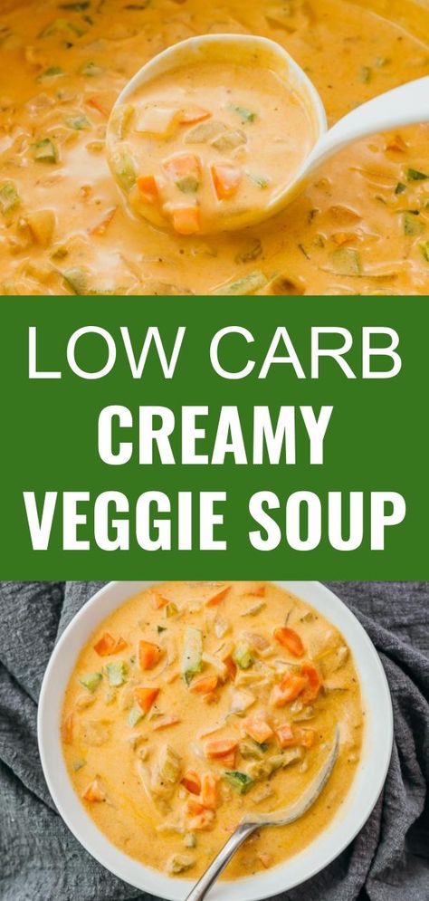 Keto Crockpot Vegetable Soup, Simple Keto Soup Recipes, Best Keto Soups Ever, Low Carb Soup Recipes Vegetarian, Low Carb Broth Soup, Zucchini Soup Keto, Clean Keto Soup Recipes, Simple Keto Vegetarian Recipes, Healthy Crockpot Soups And Stews