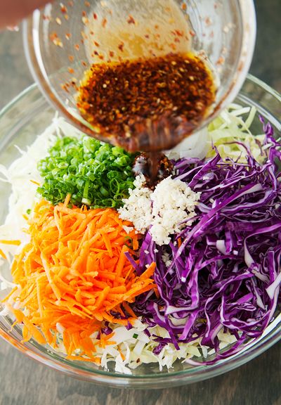 Pork Lettuce Wraps, Wrap Recipe, Korean Barbecue, Lettuce Wrap Recipes, Lettuce Wrap, Barbecue Pork, Slaw Recipes, Coleslaw Recipe, Bbq Pork