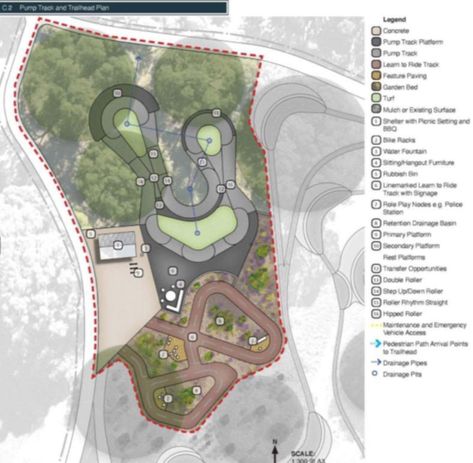 Proposed mountain bike track at Point Walter Reserve in the works | PerthNow Adventure Park Design, Kids Bike Track, Bicycle Park, Bike Parking Design, Trail Building, Skatepark Design, Pump Track, Park Signage, Urban Analysis