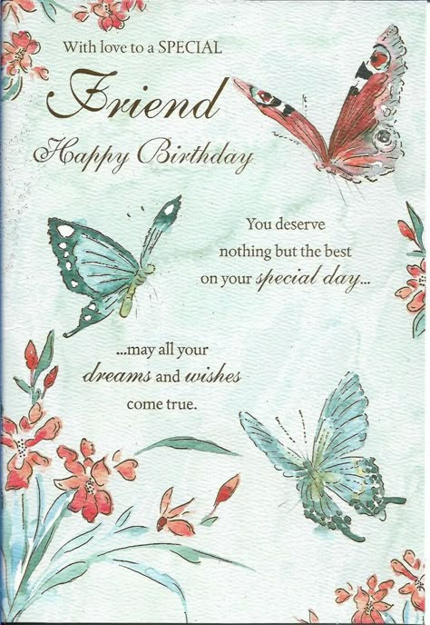 Happy Birthday Special Friend, Special Happy Birthday Wishes, Happy Birthday Dear Friend, Birthday Wishes Greeting Cards, Friend Happy Birthday, Birthday Verses, Happy Birthday Wishes Messages, Birthday Wishes Pics, Special Birthday Wishes