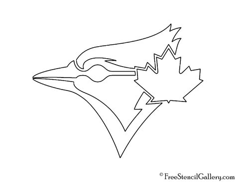 MLB - Toronto Blue Jays Logo Stencil | Free Stencil Gallery Easy Graffiti Letters, Blue Jay Tattoo, Jay Tattoo, Baseball Coloring Pages, Blue Jays Logo, Toronto Blue Jays Logo, Pumpkin Stencils, Blue Jays Baseball, Cowgirl Art