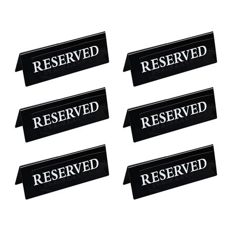 6 Pcs Reserved Table Signs Wedding Seating Signs Table Tent Signs Restaurant Table Cards Party Table Placecards Table Setting Cards Reserved Wedding Signs, Seating Arrangement Wedding, Reserved Table Signs, Wedding Seating Signs, Reserved Signs, Table Tents, Signing Table Wedding, Table Place Cards, Christmas Gift Sets