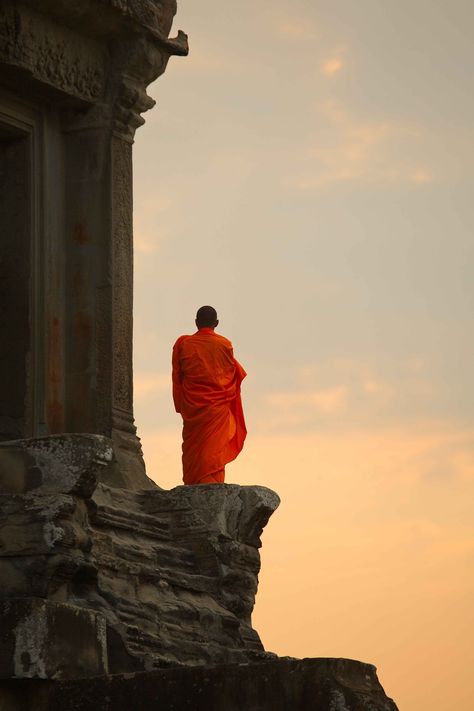 Cambodian monk at Angkor Watt by Roland Novitsky Into The West, Buddhist Monk, Buddha Art, Dalai Lama, Angkor, Avatar The Last Airbender, The Last Airbender, People Around The World, Tibet