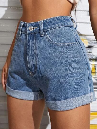 Women's Clothing | Buy Women's Clothing| SHEIN Australia Short En Jean, Womens Fashion Trends, First Order, Fashion News, Jean Shorts, Denim Shorts, Summer Outfits, Cute Outfits, Womens Shorts