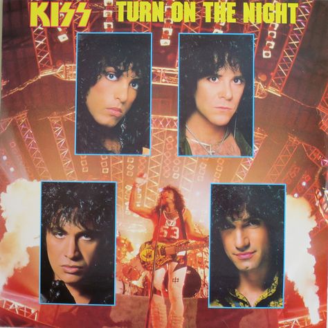 Kiss - Turn On The Night: buy 12", Maxi at Discogs Kiss Crazy Nights, Bruce Kulick, Tommy Thayer, Eric Singer, Vinnie Vincent, Eric Carr, Peter Criss, Kiss Army, Best Rock Bands