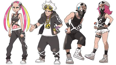 Team Skull! Team Skull Pokemon, Team Skull Cosplay, Pokemon Team Skull, Pokémon Ideas, Pokemon Guzma, Avada Kedavra, Team Skull, Pokemon Official, Kids Cartoons