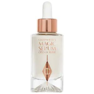 Shop Charlotte Tilbury’s Charlotte’s Magic Serum Crystal Elixir at Sephora. This serum reduces the appearance of dark spots, fine lines, and wrinkles. Magic Serum, Crystal Elixir, Polyglutamic Acid, Flawless Makeup Application, Brighten Skin Tone, Oily Skin Care, Makeup Items, Flawless Makeup, Hydrate Skin