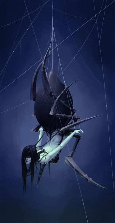 Creatures [multifarious] - Album on Imgur Hybrid Art, Dark Creatures, Arte Peculiar, Spider Art, Spider Girl, Dark Paradise, Japon Illustration, Michelle Pfeiffer, Monster Concept Art