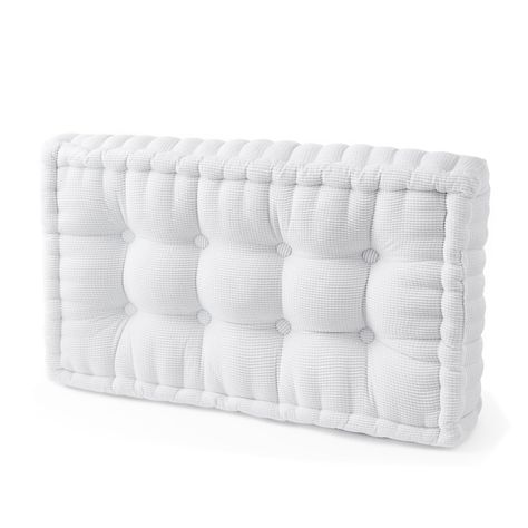 PRICES MAY VARY. Twin / Twin XL tufted headboard adds to your bedroom or college dorm decor, transforming your space into a stylish and cozy oasis Plush material over thick cushioned fill provides both style and comfort Place at the head of your bed for a classic look, or along the side to create a comfy spot to relax or study Overall Dimensions: 23.60" x 40.15" x 7.85"D Without a Twin XL college headboard, your college dorm room can look plain and impersonal, like a day camp room...or a prison College Headboard, Camp Room, Collage Dorm Room, Dorm Room Headboards, Dorm Necessities, College Bedroom Decor, Blue Dorm, College Dorm Room Inspiration, Dream Dorm Room