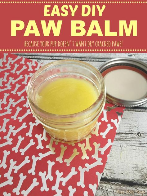 Diy Dog Paw Balm, Paw Balm Recipe, Dog Paw Moisturizer, Dog Balm, Andy Rooney, Dog Paw Balm, Dog Paw Pads, Diy Moisturizer, Balm Recipe