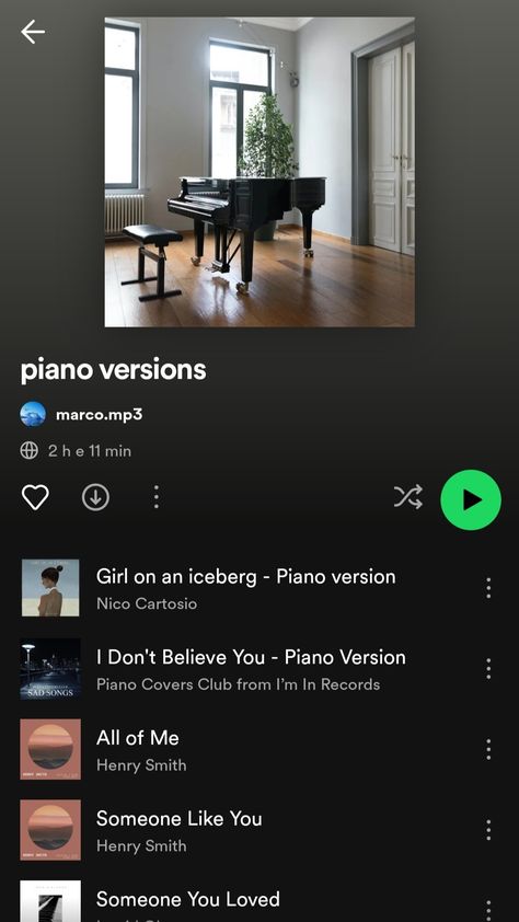 piano versions - Spotify playlist Mp3 Aesthetic, Aesthetic Spotify, Music Vibes, Spotify Playlist, Good Music, Piano, Music