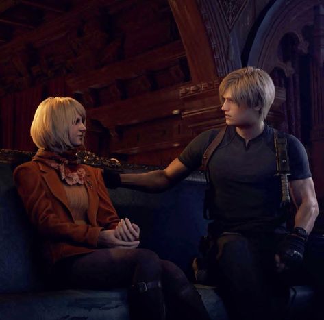 Ashley And Leon, Resident Evil 4 Ashley, Ashley Graham Resident Evil, Resident Evil 4 Remake, The Good Son, Duos Icons, Resident Evil 4, Resident Evil Game, Resident Evil Leon