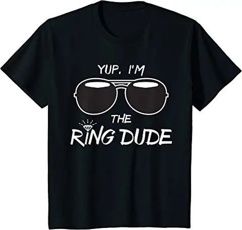 Kids Yup I'm The Ring Dude - Funny Kids Ring Bearer TShirt Ring Security Wedding, Ring Bearer Security, Ring Bearer Shirt, Ring Bearer Proposal, Kids Ring, Ring Bearer Boy, Ring Bearer Gifts, Ring Bearers, Precious Rings