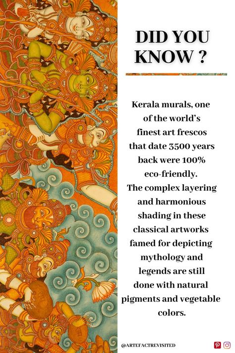 Kerela Murals Paintings, Kerela Paintings, Art Facts, Mural Paintings, Indian Art Paintings, Mural Painting, Indian Art, Art Painting, Mural