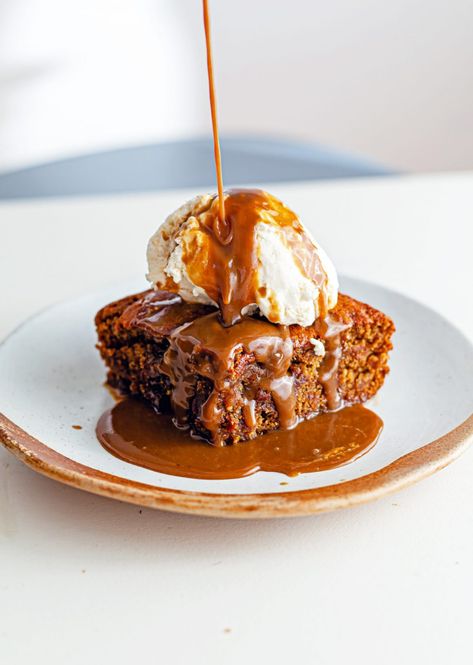 The Ultimate Sticky Toffee Pudding - So Vegan Sticky Pudding, Homemade Tofu, Sticky Date Pudding, British Desserts, Toffee Sauce, Toffee Pudding, Sticky Toffee Pudding, Sticky Toffee, Pudding Recipe